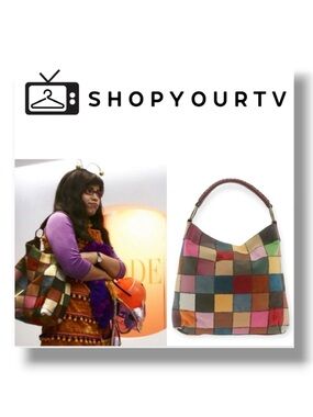 Vintage Y2K: Lucky Brand 𖣴 Ugly Betty Bag Patchwork Leather Suede Handbag 𖣴 TV